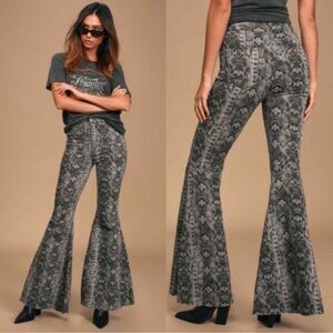 Free People Just Float On Flare Snake Print